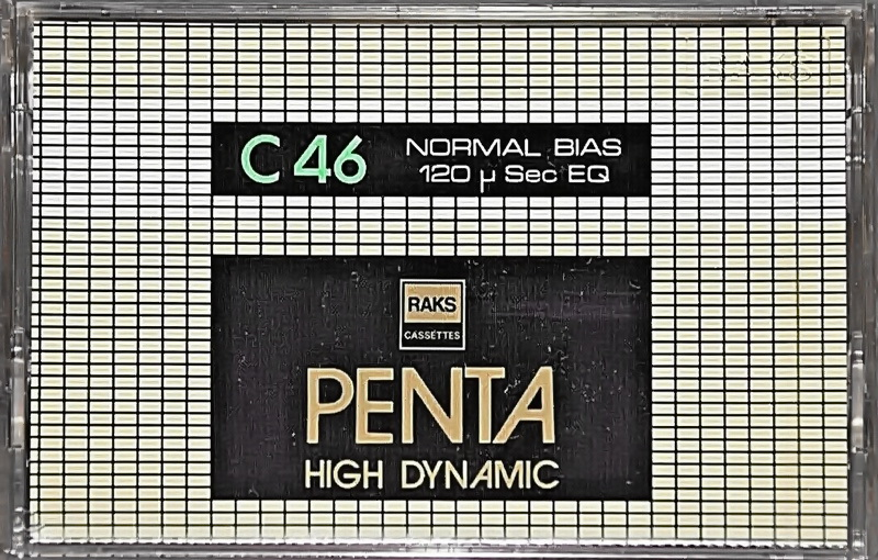 Compact Cassette RAKS Penta 46 Type I Normal Europe