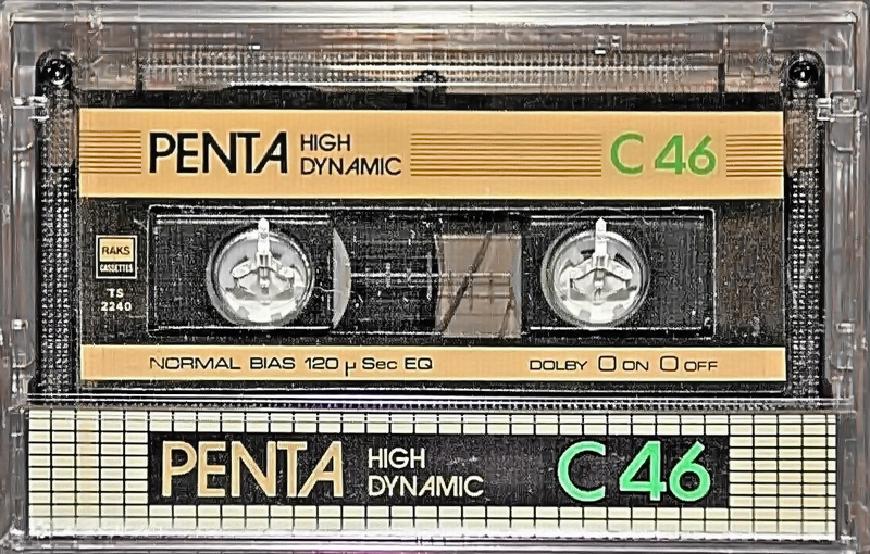 Compact Cassette RAKS Penta 46 Type I Normal Europe
