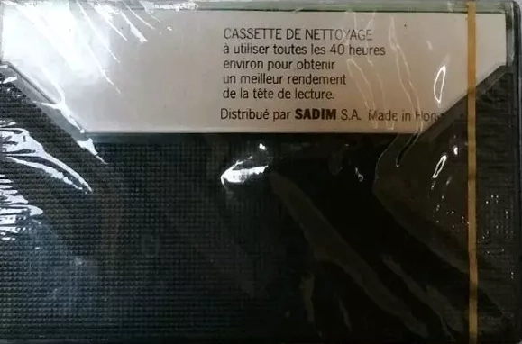Compact Cassette No Name "for SADIM S.A." Cleaning Cassette France