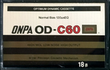 Compact Cassette ONPA OD 60 Type I Normal 1984 Thailand