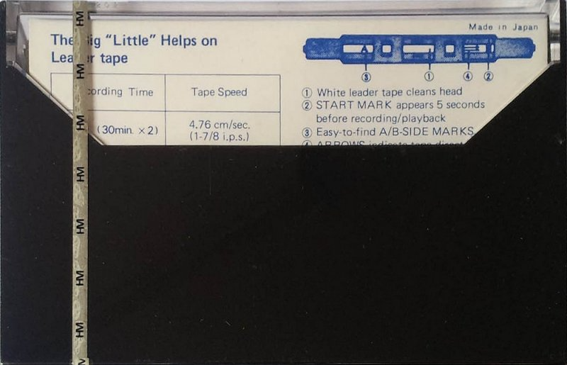 Compact Cassette Hitachi 60 Type I Normal 1972 Japan
