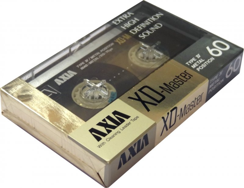 Compact Cassette AXIA Master 60 "XD" Type IV Metal 1985 Japan