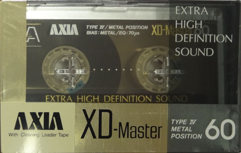 Compact Cassette AXIA Master 60 "XD" Type IV Metal 1985 Japan