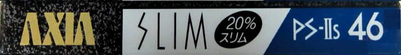 Compact Cassette AXIA PS-IIs 46 "PS-2s S 46" Type II Chrome 1989 Japan