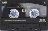 Compact Cassette AXIA K2 54 "K2B 54" Type II Chrome 1995 Japan