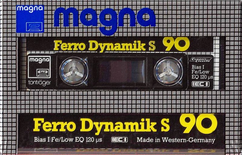 Compact Cassette Magna Ferro Dynamic S 90 "Ferro Dynamik S" Type I Normal 1984 Germany