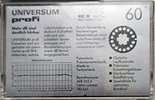 Compact Cassette Universum UCX II-S 60 Type II Chrome 1986 Europe
