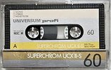 Compact Cassette Universum UCX II-S 60 Type II Chrome 1986 Europe