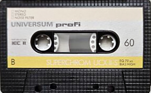 Compact Cassette Universum UCX II-S 60 Type II Chrome 1986 Europe