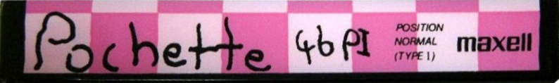 Compact Cassette Maxell Pochette 46 "PO-46PI" Type I Normal 1988 Japan