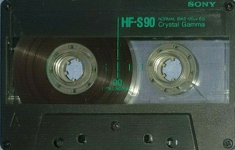 Compact Cassette Sony HF-S 90 Type I Normal 1988 Europe