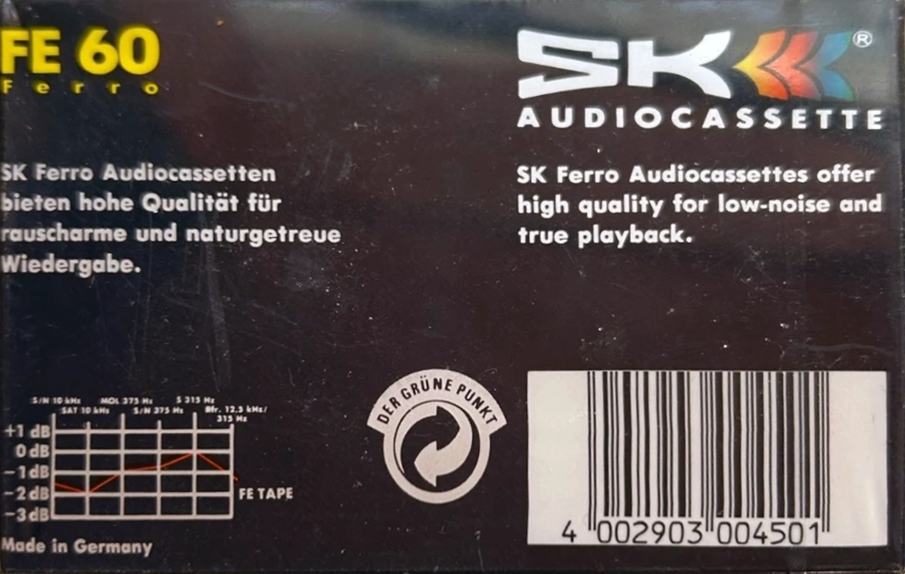 Compact Cassette SK FE 60 Type I Normal 1995 Europe