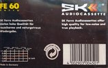 Compact Cassette SK FE 60 Type I Normal 1995 Europe