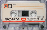 Compact Cassette Sony Auto-Sensor 60 Type I Normal 1968 USA