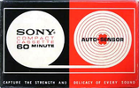 Compact Cassette Sony Auto-Sensor 60 Type I Normal 1968 USA