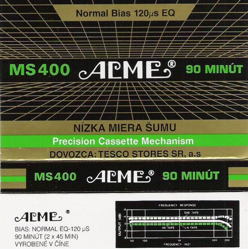 Compact Cassette Acme MS 400 90 Type I Normal 2000 East Europe