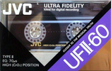 Compact Cassette JVC UFII 60 Type II Chrome 1990 North America