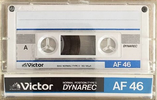 Compact Cassette Victor Dynarec AF 46 "AF-46WT" Type I Normal 1985 Japan