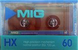 Compact Cassette MIG HX 60 Type I Normal Spain