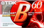 Compact Cassette TDK B 60 Type I Normal 1992 Thailand