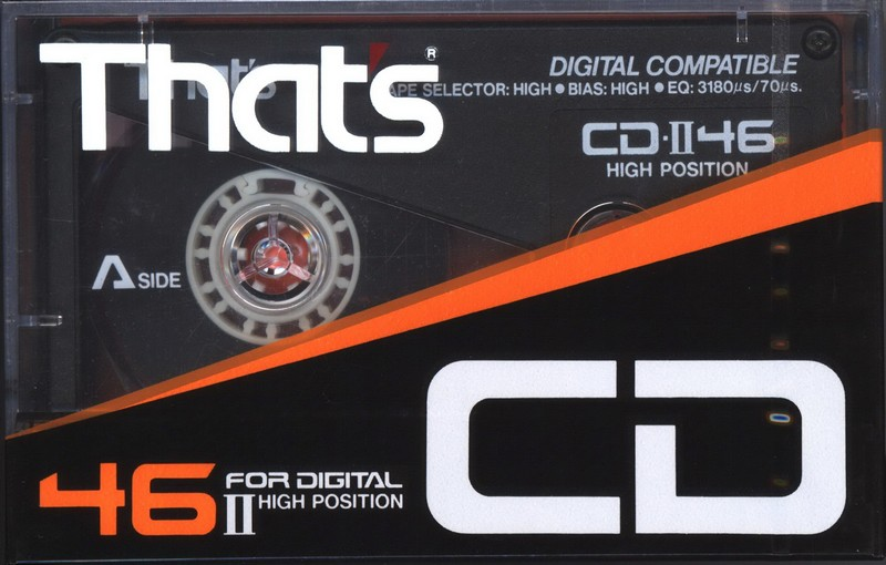 Compact Cassette Thats CD 46 "CD-II" Type II Chrome 1987 Japan