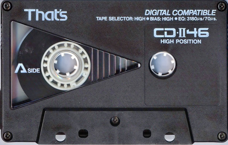 Compact Cassette Thats CD 46 "CD-II" Type II Chrome 1987 Japan