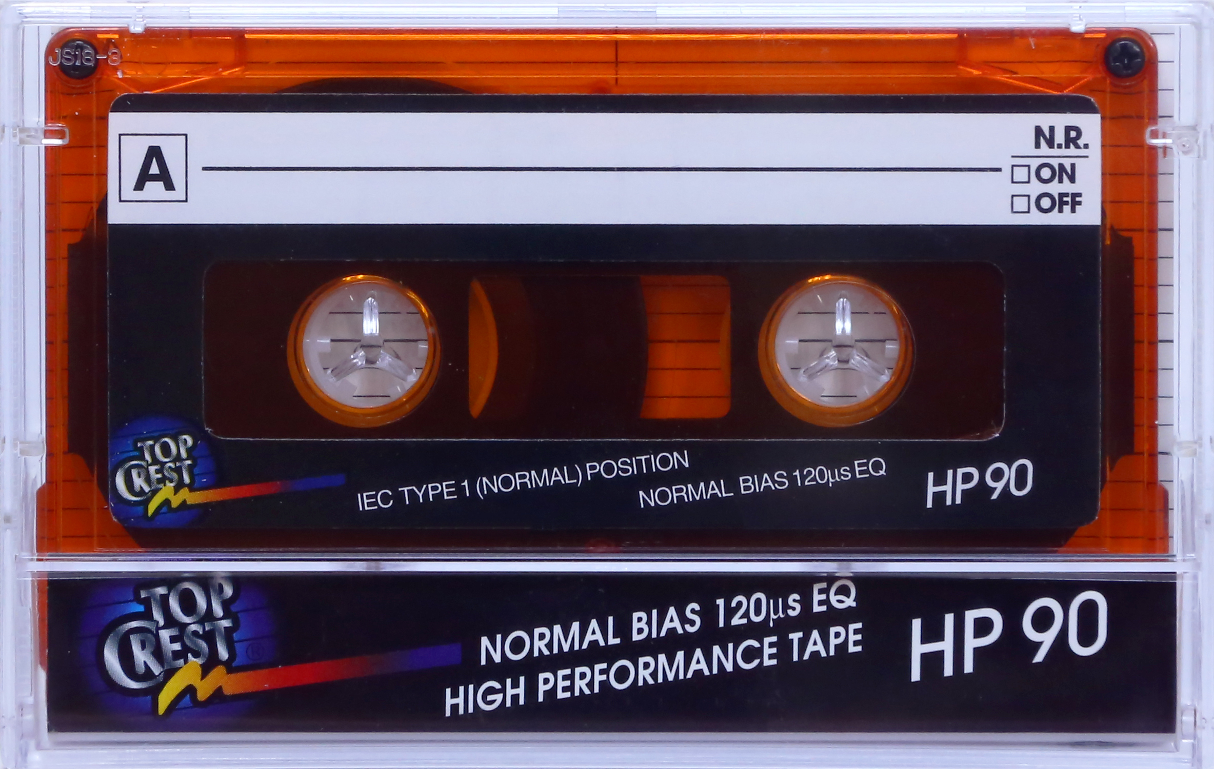 Compact Cassette Top Crest HP 90 Type I Normal Latin America, North America
