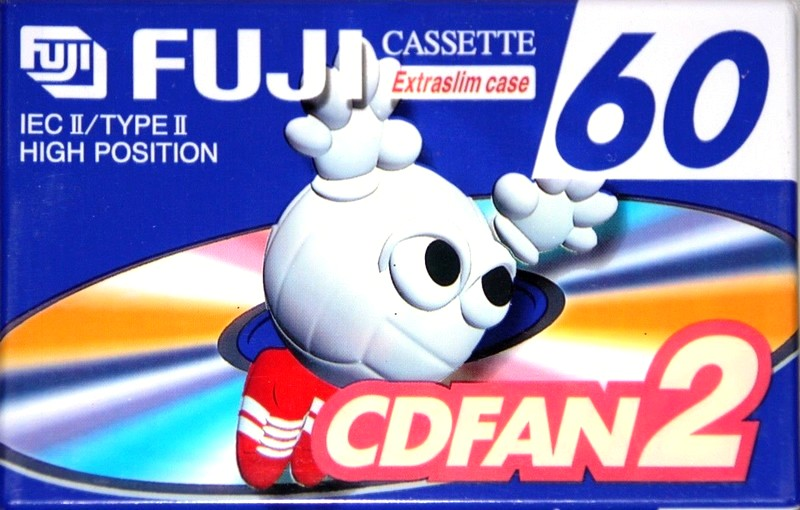 Compact Cassette Fuji CDFAN 60 "CDFAN2 60 A" Type II Chrome 1998 Europe