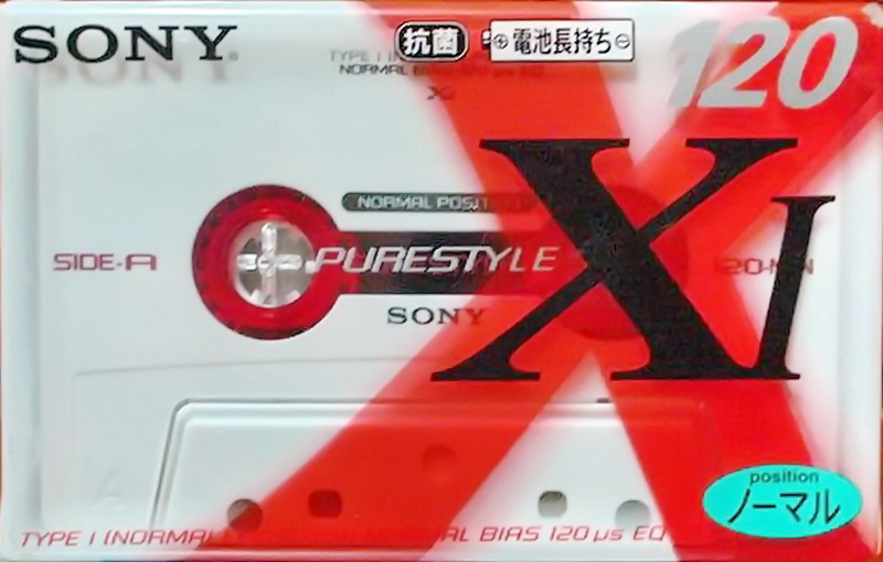 Compact Cassette Sony XI 120 "Purestyle C-120X1D" Type I Normal 1997 Japan