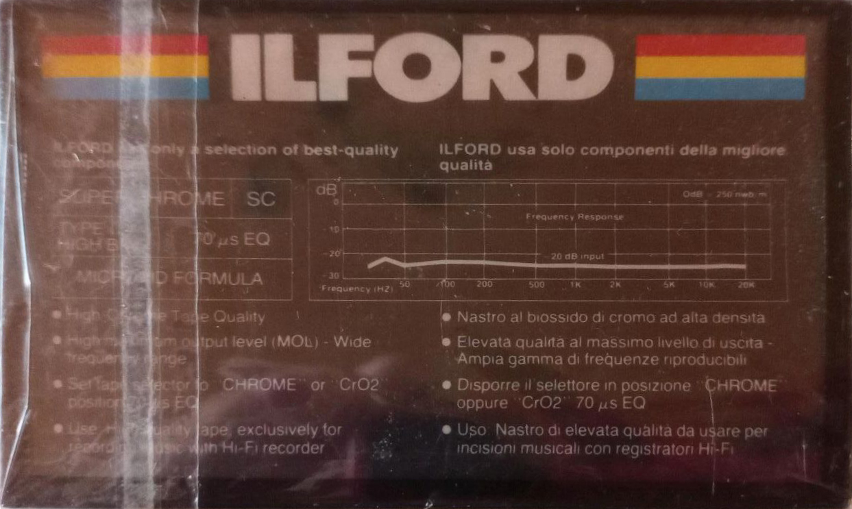 Compact Cassette Ilford SC 46 "Super Chrome" Type II Chrome 1994 Europe