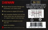 Compact Cassette Saehan SA 120 Type I Normal 1994 Europe