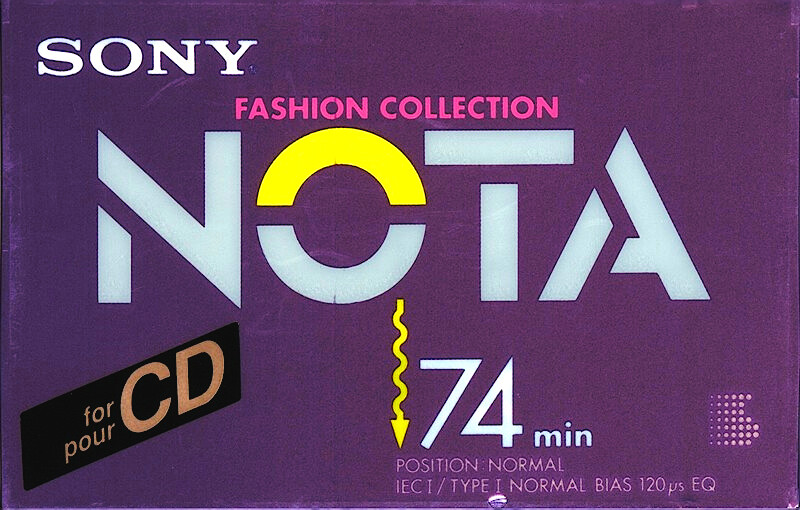 Compact Cassette Sony 74 "NOTA" Type I Normal 1988 Europe