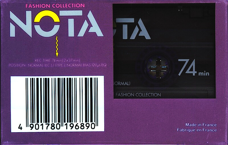 Compact Cassette Sony 74 "NOTA" Type I Normal 1988 Europe