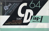 Compact Cassette TDK CDing 1 64 "CDING1-64" Type I Normal 1989 Japan