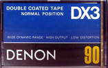 Compact Cassette Denon DX3 90 Type I Normal 1978 Japan