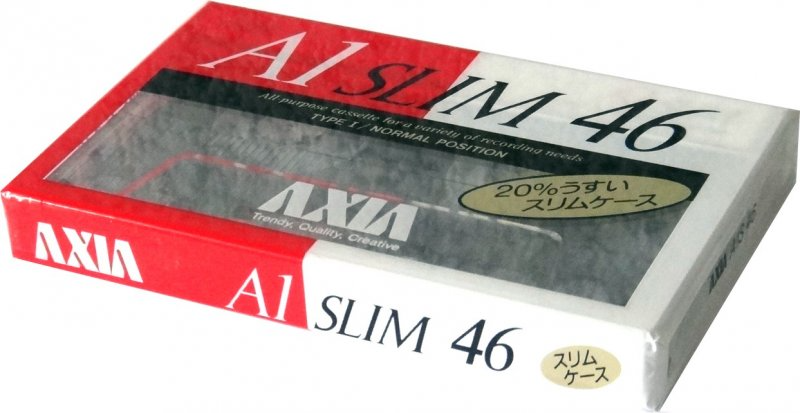 Compact Cassette AXIA A1 46 "A1S 46 Slim" Type I Normal 1991 Japan