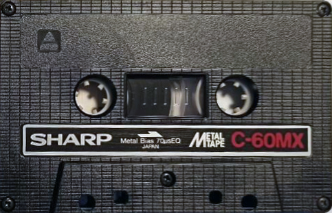 Compact Cassette Sharp MX 60 Type IV Metal 1979 Worldwide