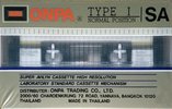 Compact Cassette ONPA SA 46 Type I Normal 1988 Thailand