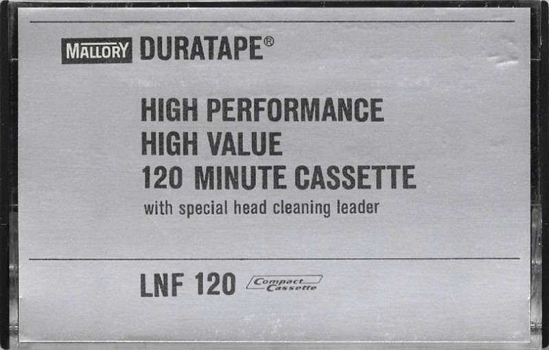 Compact Cassette Mallory LNF 120 Type I Normal 1970 USA