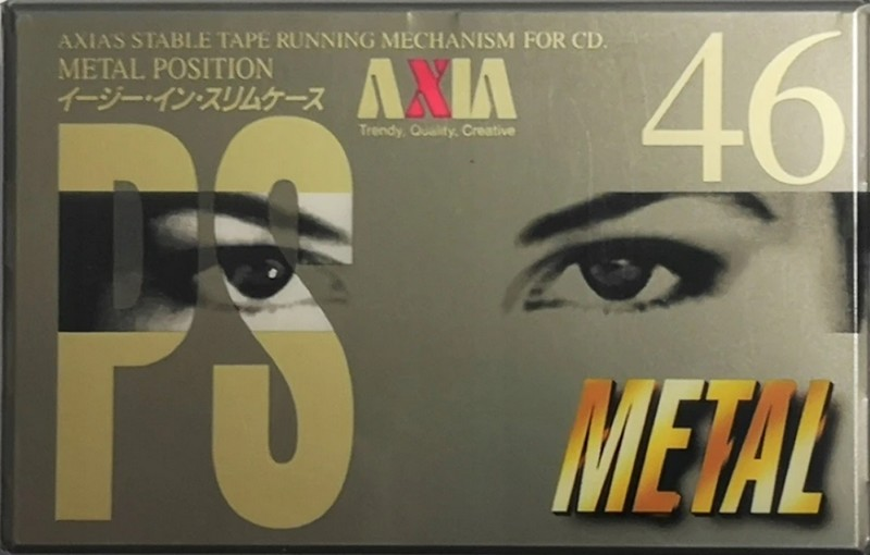 Compact Cassette AXIA PS-Metal 46 "PSMG 46" Type IV Metal 1995 Japan