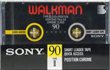 Compact Cassette Sony Walkman 90 Type II Chrome 1988 Europe