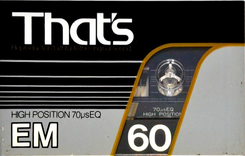 Compact Cassette Thats EM 60 Type II Chrome 1983 Japan