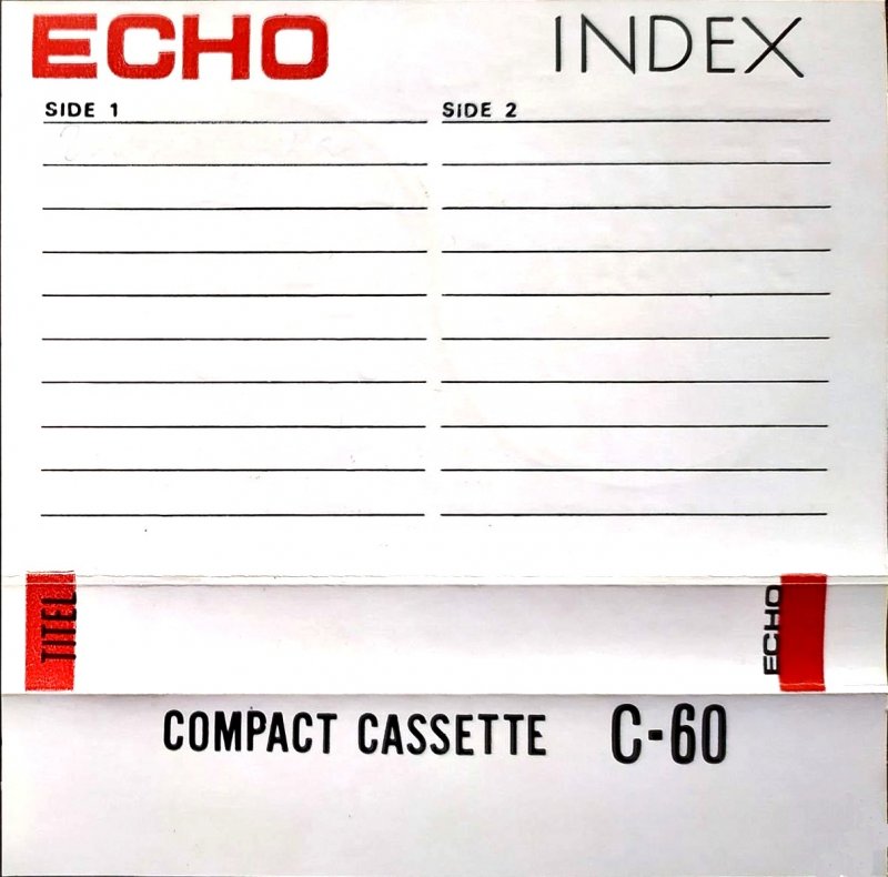 Compact Cassette Echo 60 "Tokio Music Industry Co" Type I Normal 1977 Unknown Country