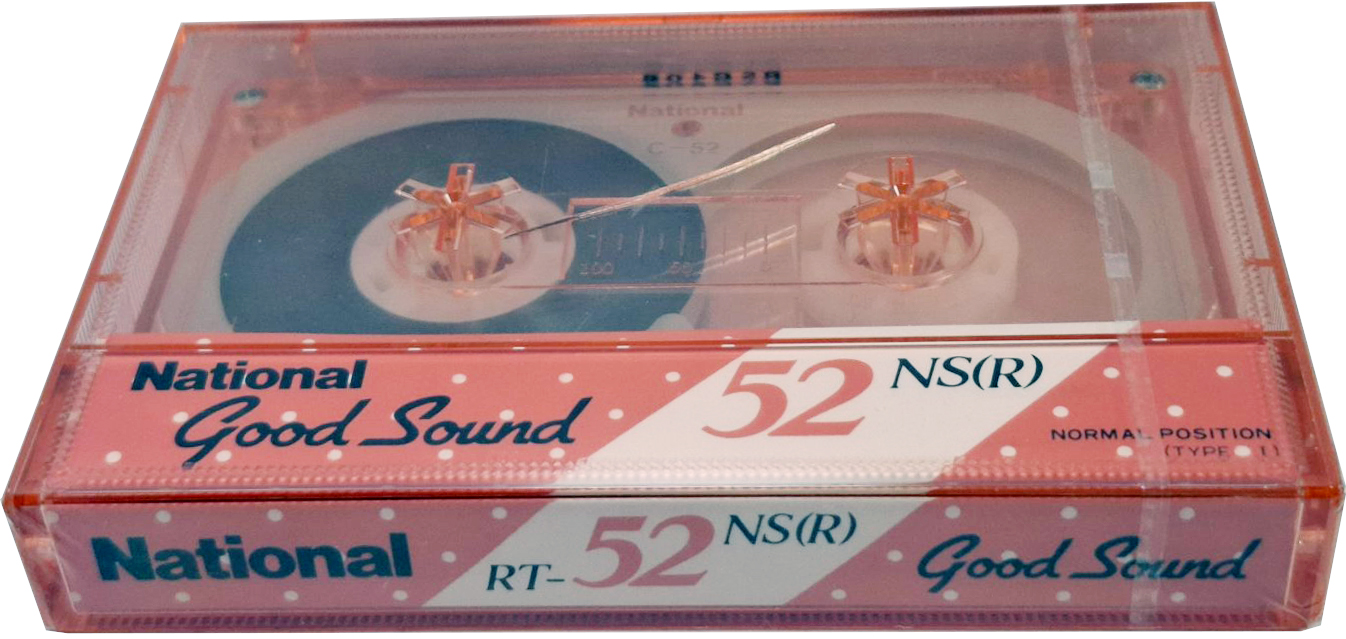 Compact Cassette National NS 52 "RT-52NS (R)" Type I Normal 1985 Japan