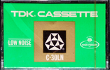 Compact Cassette TDK 30 Type I Normal 1972 USA