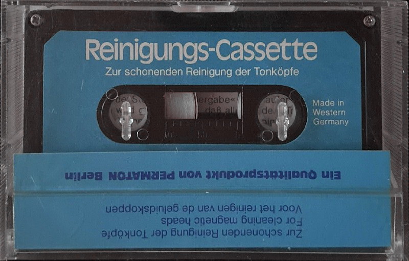 Compact Cassette Permaton Cleaning Cassette 1978 Germany