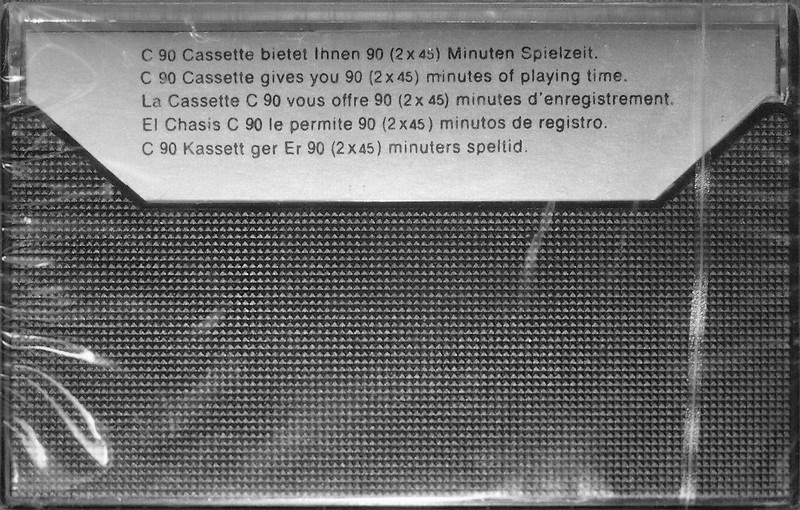 Compact Cassette Present 90 Type I Normal 1978 Hong Kong