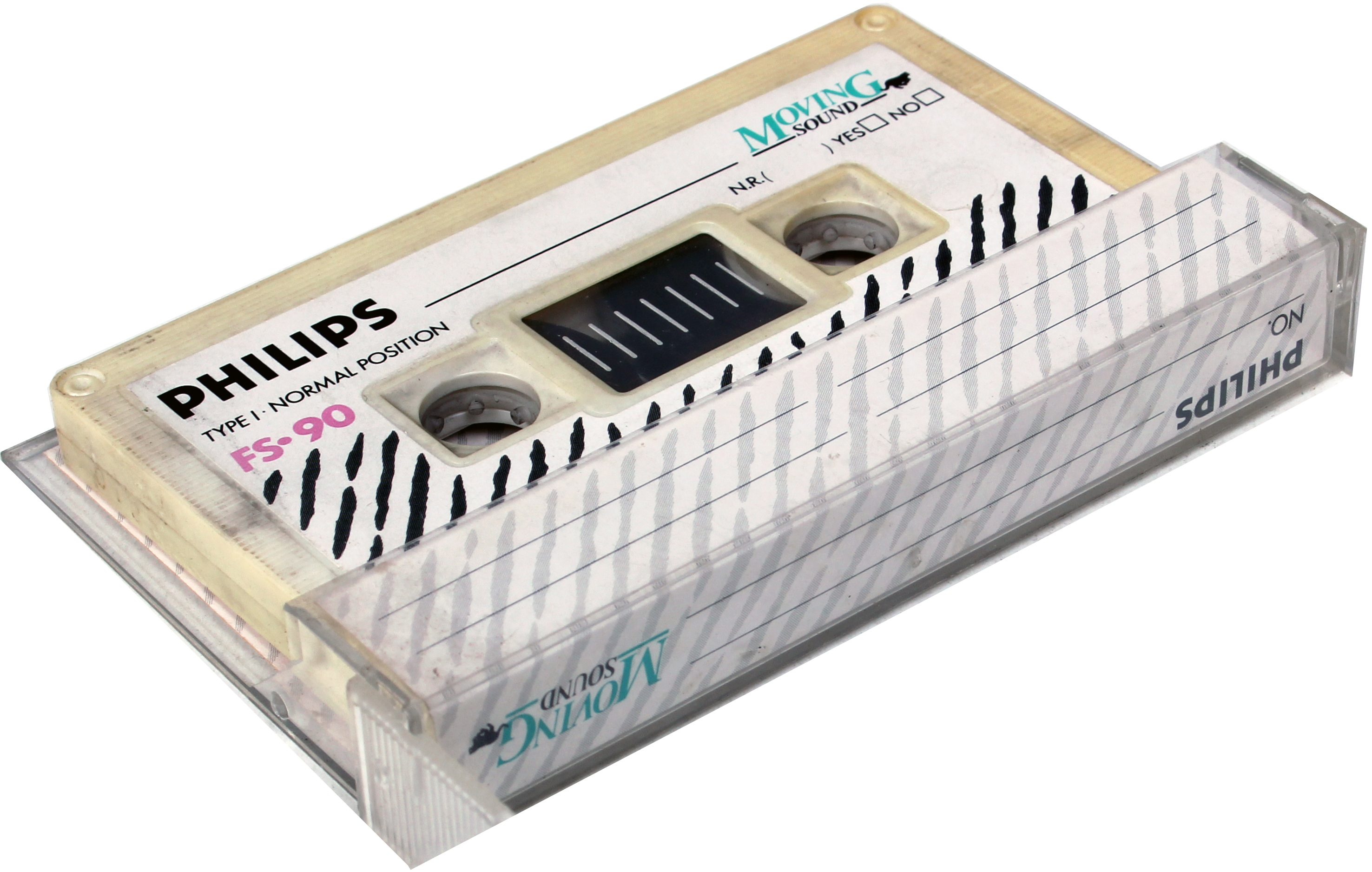 Compact Cassette Philips FS 90 "Moving Sound" Type I Normal 1984 Europe