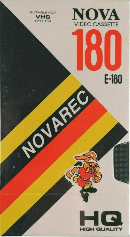 VHS, Video Home System Nova HQ 180 "Novarec" Type I Normal Europe