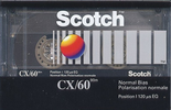 Compact Cassette Scotch CX 60 Type I Normal 1990 Worldwide